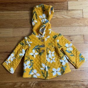 Sweet floral quilted jacket for fall